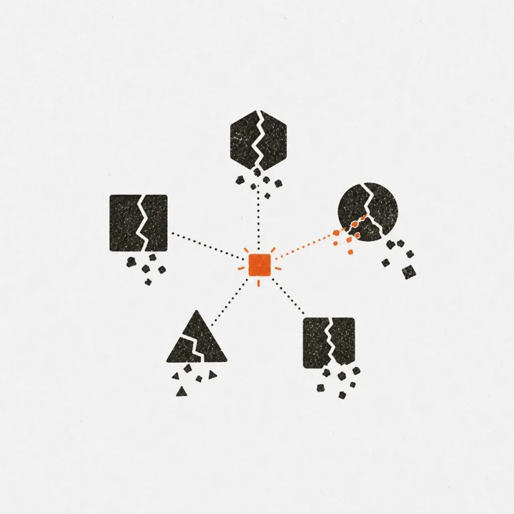 See What Breaks collage with a dependency diagram